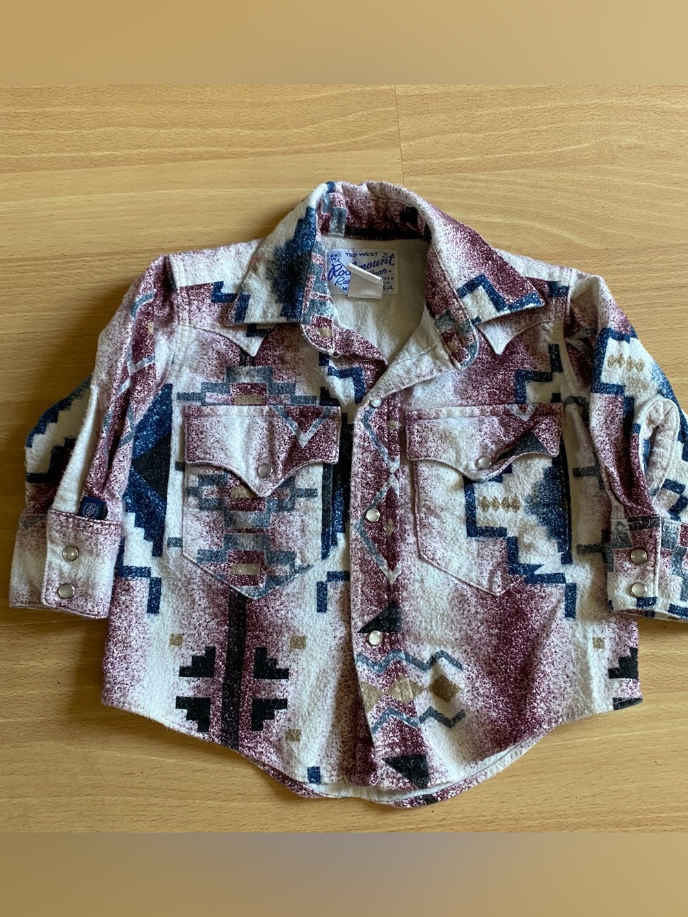 Vintage Rockmount Ranch Wear Youth Pearl Snap Shirt Size XS Extra Small Western